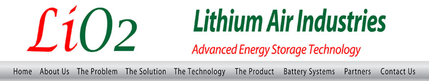 Lithium Air Industries Header